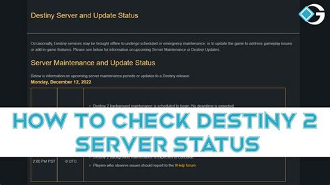 Is Destiny 2 Down? Check Destiny 2 Server Status and Downtime Is Destiny 2 Down? Check Destiny 2 Server Status and Downtime