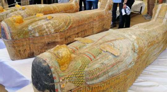 SHOCKER!! Freshly Dug Up Coffins In Egypt Of Over 2,000 Years Old Are Still In Good Condition