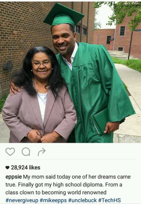 Ace Comedian Mike Epps graduates from High School at 45 (Photo)