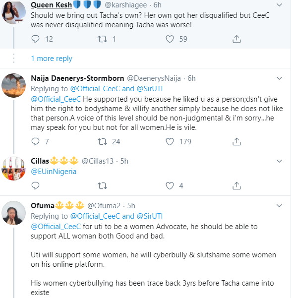 BBNaija's Ceec tackles Twitter users trolling her for showing solidarity to Uti Nwachukwu